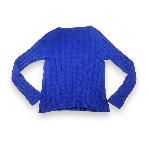 Pen Sissors Paper Cable Knit Sweater Sz XL - Picture 7 of 11